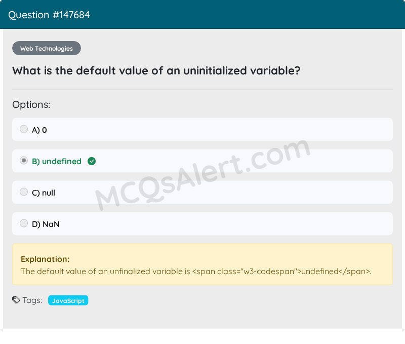 Question Screenshot
