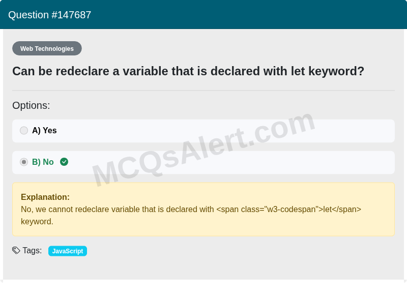 Question Screenshot
