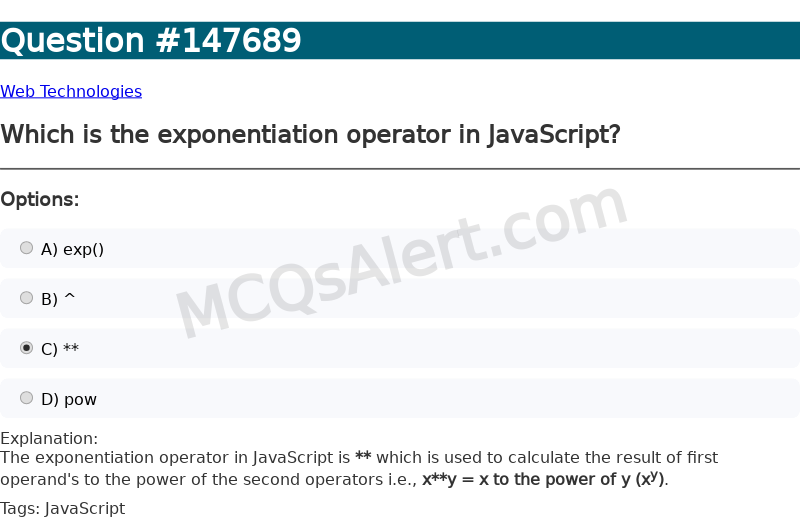 Question Screenshot