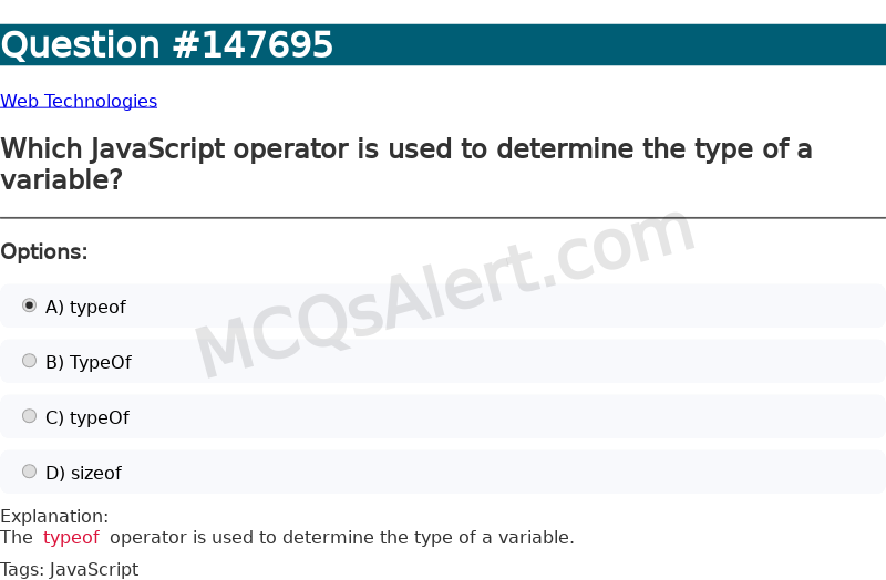 Question Screenshot