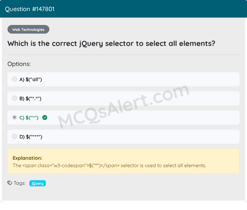 Question Screenshot