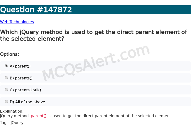 Question Screenshot