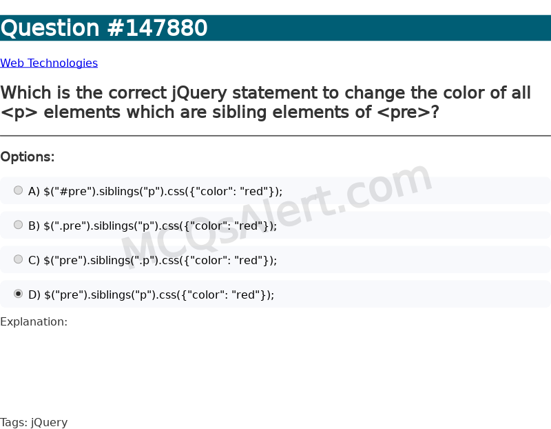 Question Screenshot