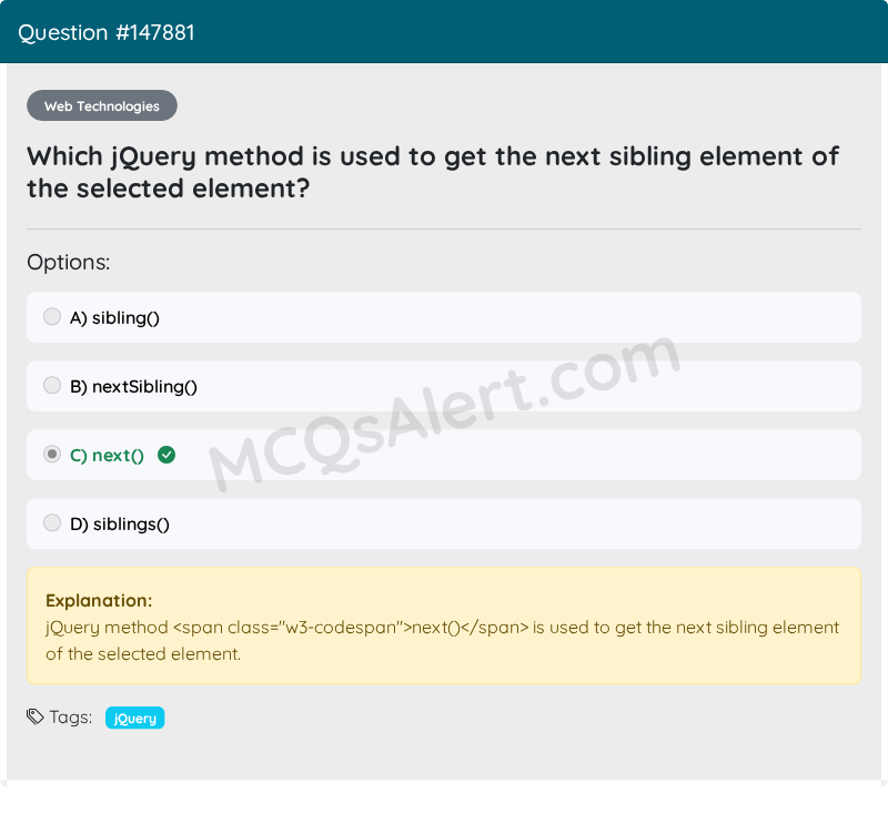 Question Screenshot