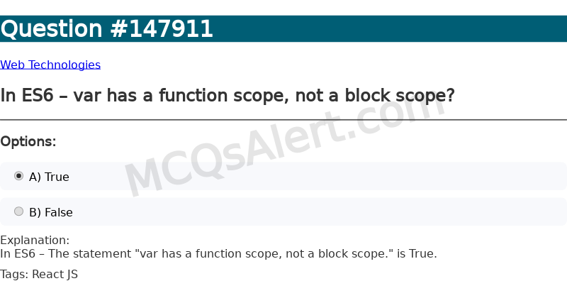 Question Screenshot