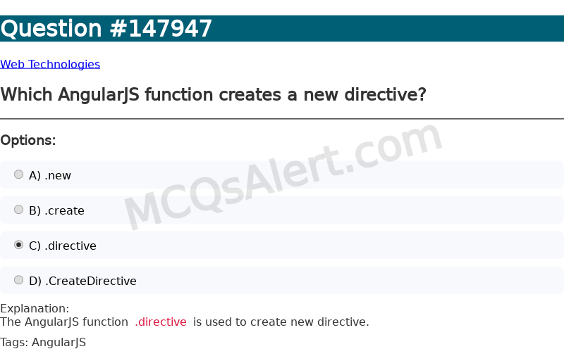 Question Screenshot