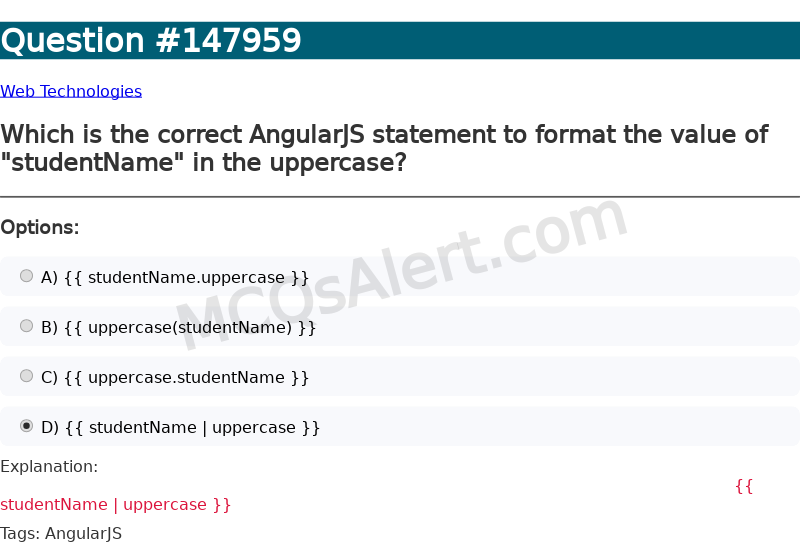 Question Screenshot