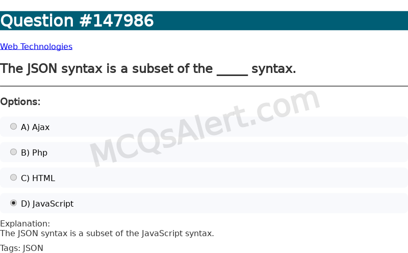 Question Screenshot