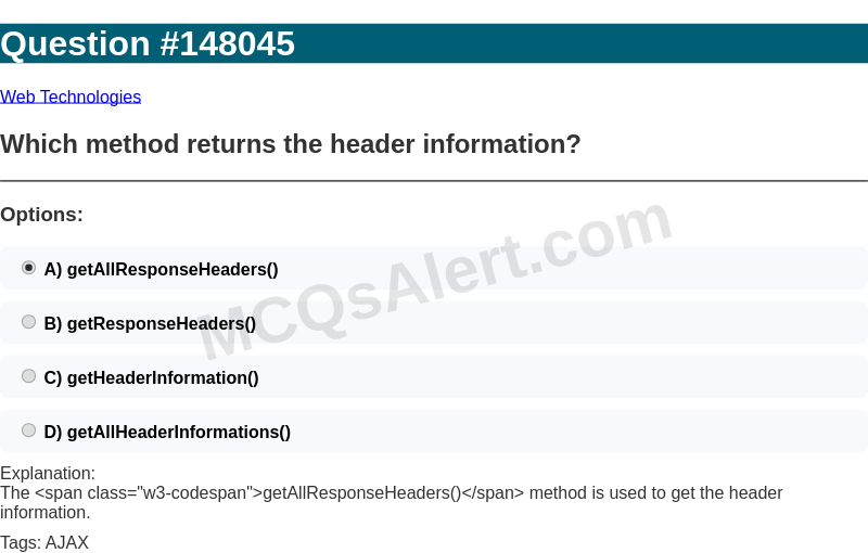 Question Screenshot