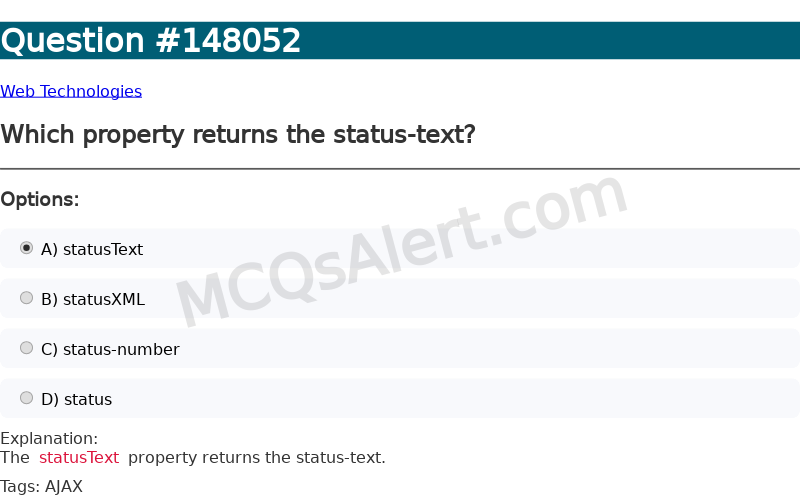 Question Screenshot