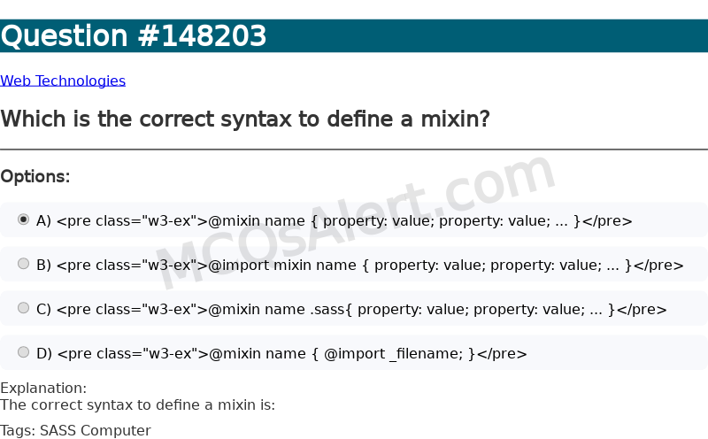 Question Screenshot