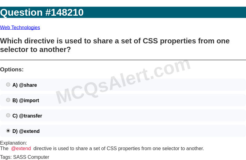 Question Screenshot