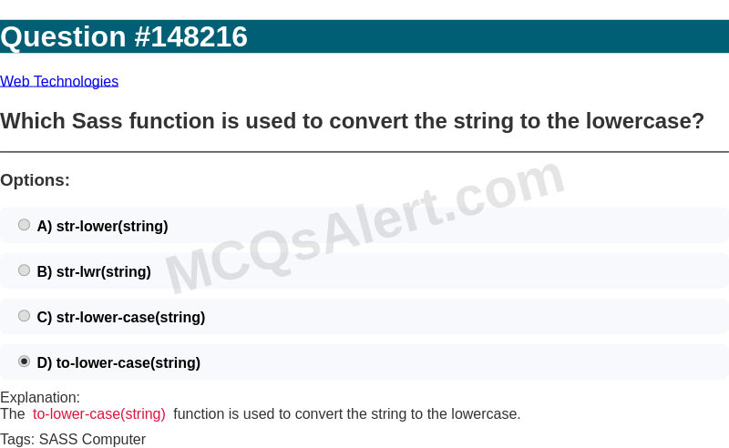 Question Screenshot