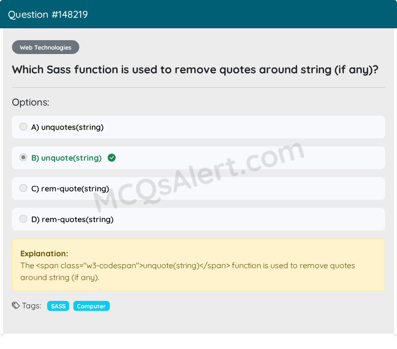 Question Screenshot