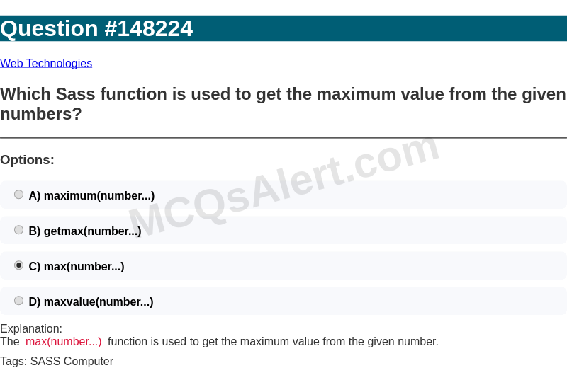 Question Screenshot