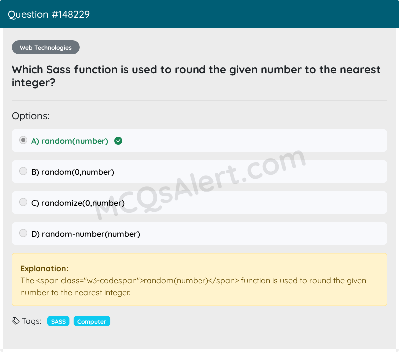 Question Screenshot