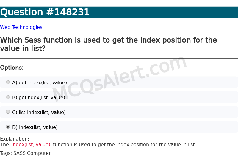 Question Screenshot