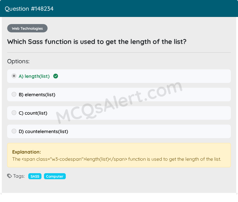 Question Screenshot