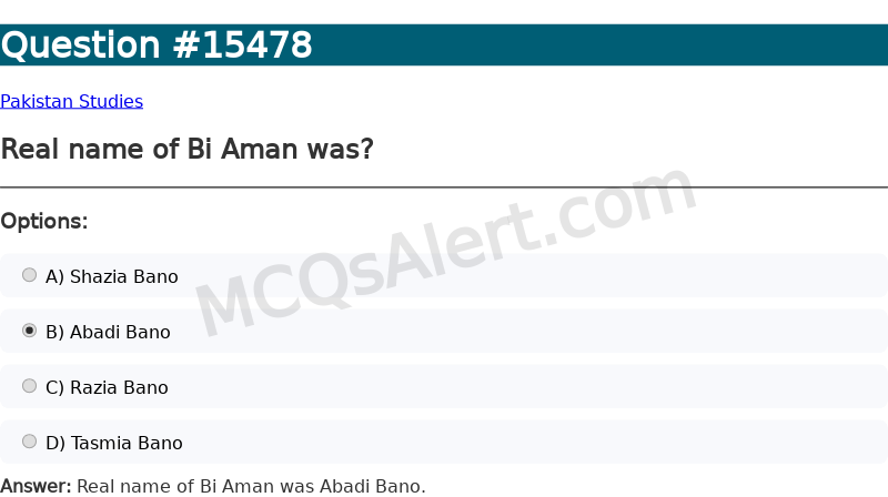 Question Screenshot