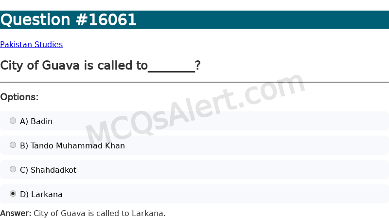 Question Screenshot