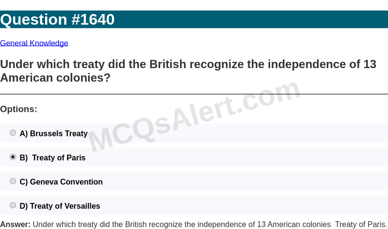 Question Screenshot