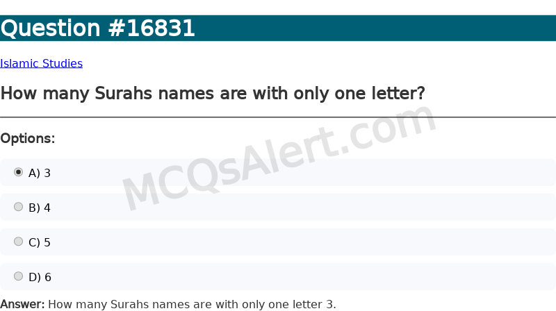 Question Screenshot