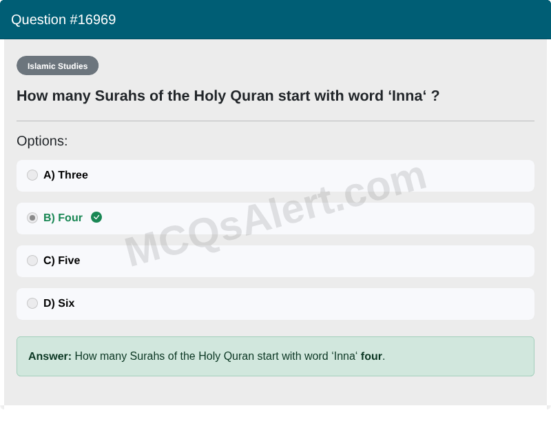 Question Screenshot