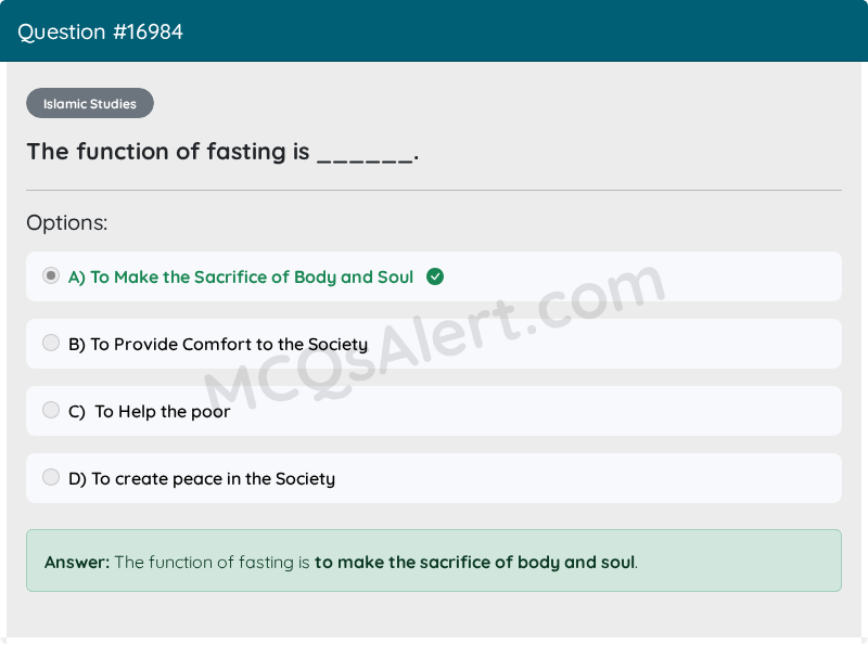 Question Screenshot