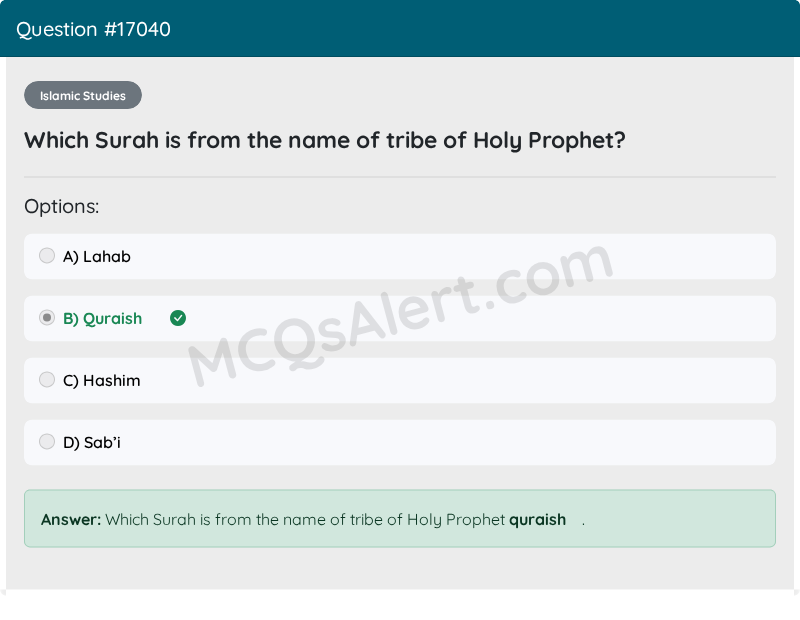 Question Screenshot
