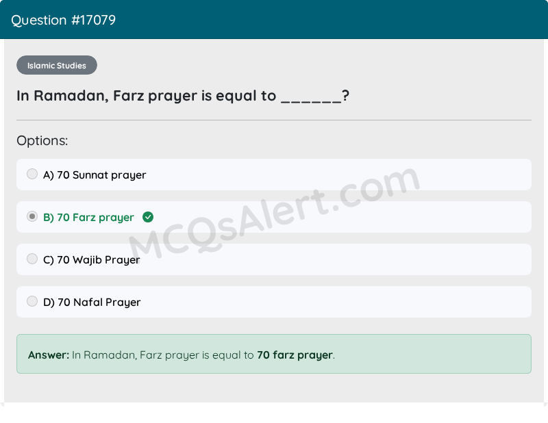 Question Screenshot