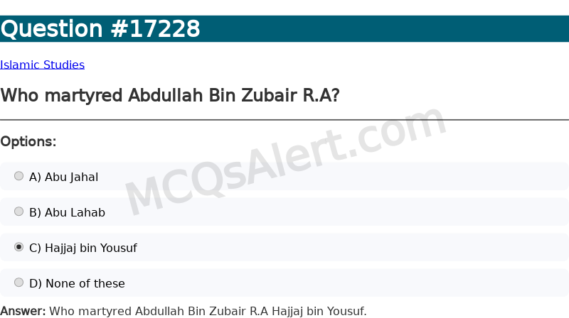 Question Screenshot