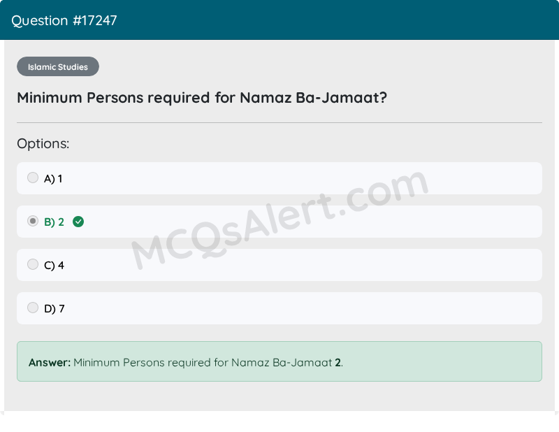 Question Screenshot