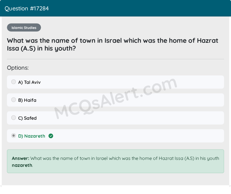 Question Screenshot