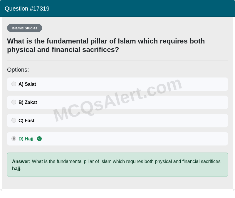 Question Screenshot