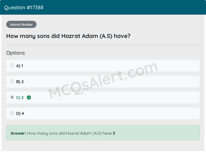 Question Screenshot