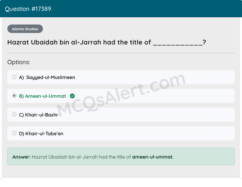 Question Screenshot