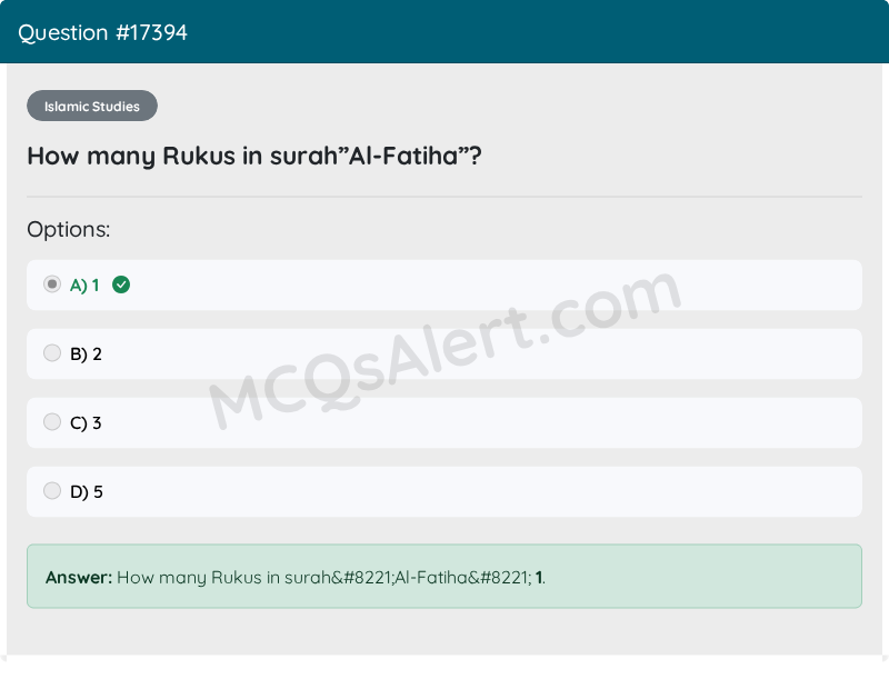 Question Screenshot