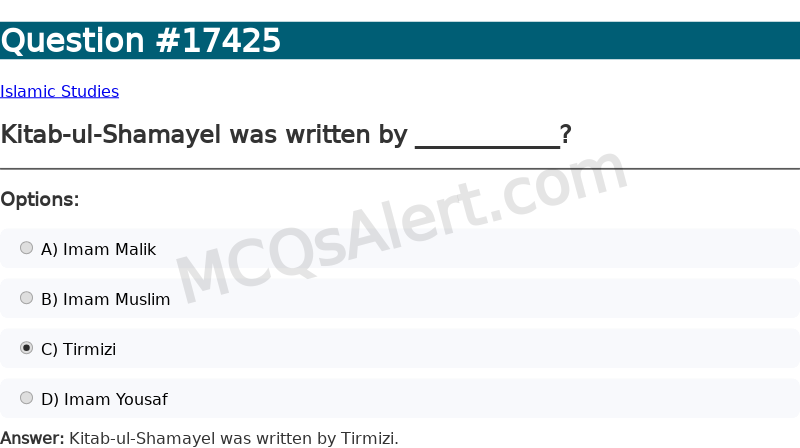 Question Screenshot