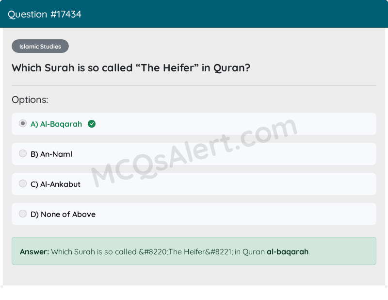 Question Screenshot