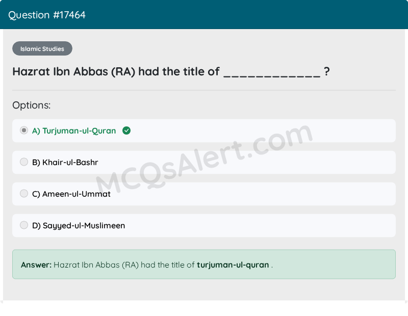Question Screenshot