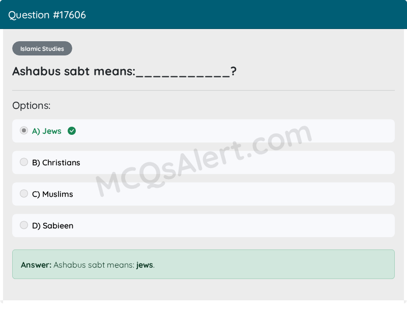 Question Screenshot