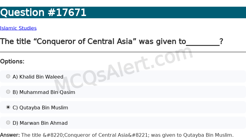 Question Screenshot