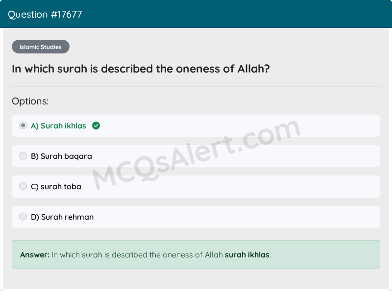 Question Screenshot