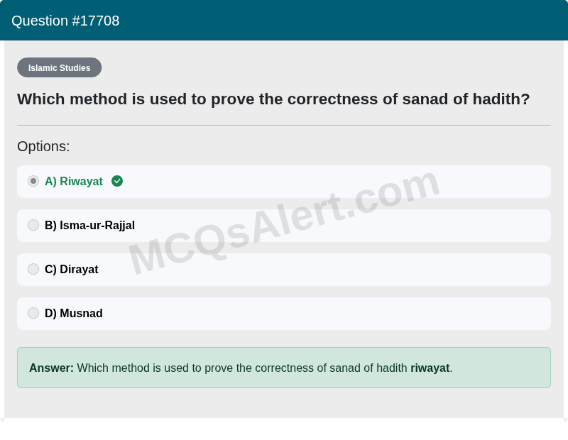 Question Screenshot