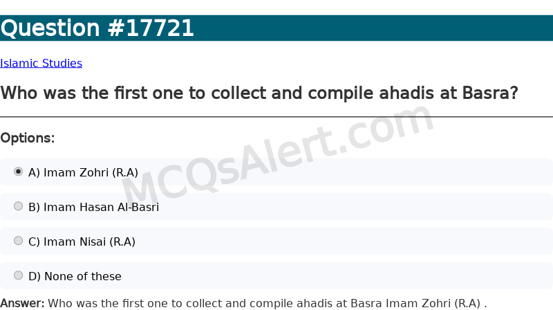 Question Screenshot
