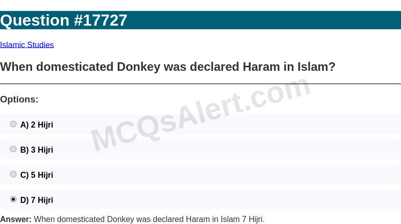 Question Screenshot