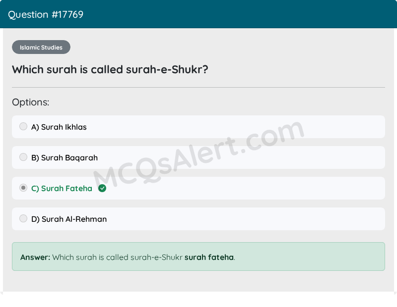 Question Screenshot