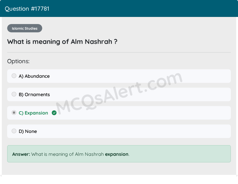 Question Screenshot