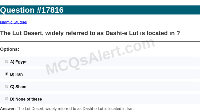 Question Screenshot