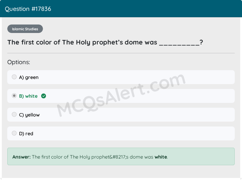 Question Screenshot